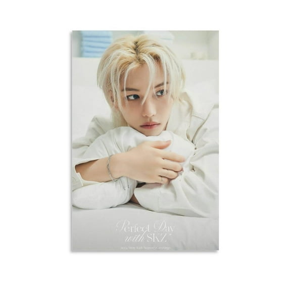 Kpop Artist Poster Stray Kids Felix 2024 Seasons Greetings Perfect Day With SKZ Ver. 1st Teaser HD Print on Canvas Painting Wall Art for Living Room Decor Boy Gift