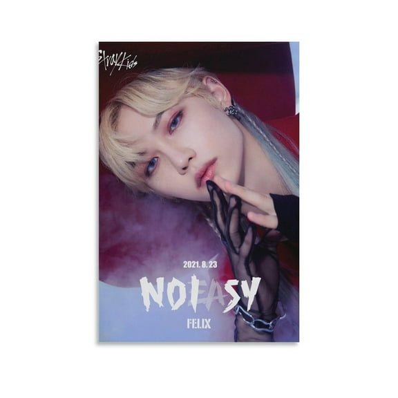 Kpop Artist Poster Stray Kids Felix NOEASY Thunderous Ver. 1st Teaser Poster Decorative Painting Canvas Wall Art Living Room Posters Bedroom Painting