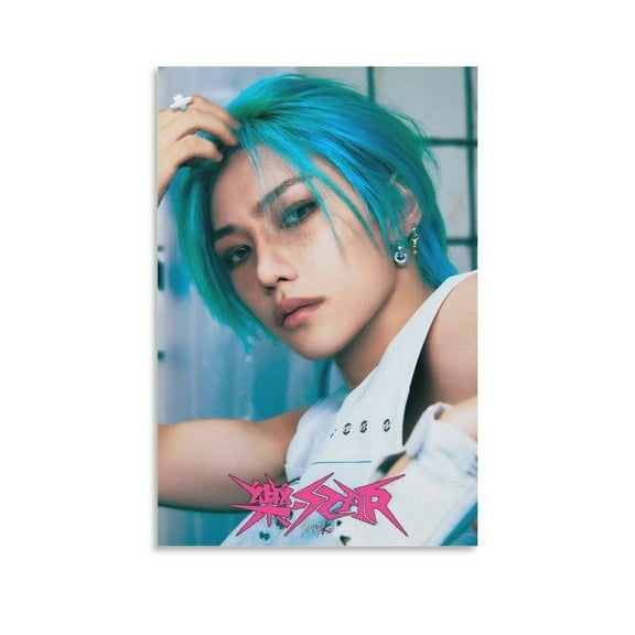 Kpop Artist Poster Stray Kids Felix Rock Star Ver. 1st Teaser Canvas Art Poster And Wall Art Picture Print Modern Family Bedroom Decor Posters