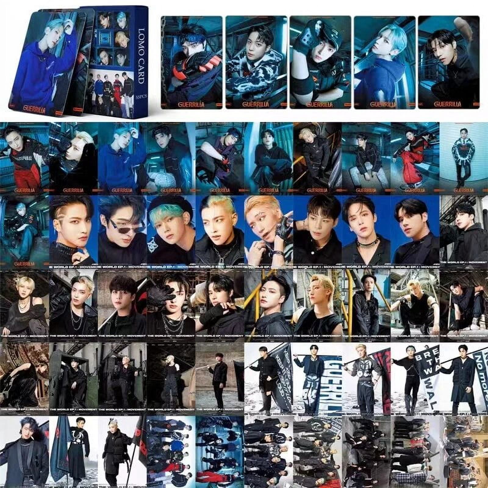 Kpop Ateez photo cards THE WORLD EP.1 MOVEMENT lomo cards