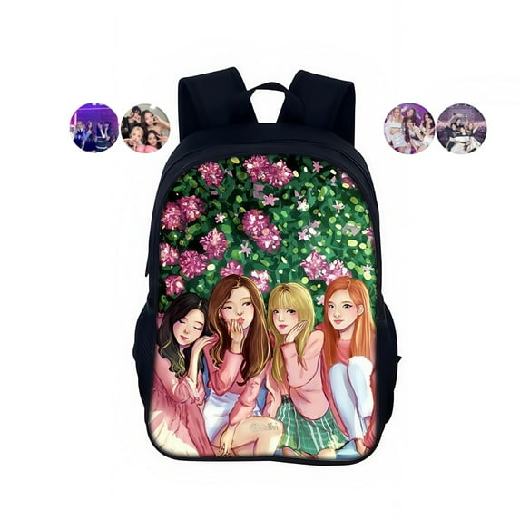 Kpop BLACK-PINK Backpack – Durable Large Capacity Lightweight School Bag, Stylish Bookbag for Back to School, Travel, Daily Use & Gift Ideas for Fans