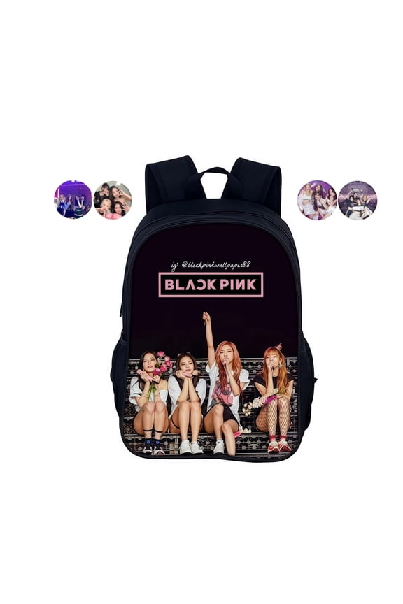 Kpop BLACK-PINK Backpack – Durable Large Capacity Lightweight School Bag, Stylish Bookbag for Back to School, Travel, Daily Use & Gift Ideas for Fans