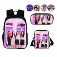 thumbnail image 1 of Kpop BLACK-PINK Backpack Set – Stylish Lightweight Large Capacity School Bag, Durable Bookbag for Travel, Daily Use, Back to School & Gift Ideas for Fans, 1 of 3