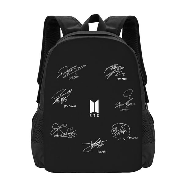 Kpop BTS Backpack 3d Print Laptop Backpack Lightweight Casual Daypack Bookbag 16.5 In