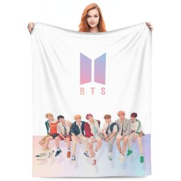 BTS Kpop Throw Blanket BTS Merch Fuzzy Soft Fleece Blanket 4
