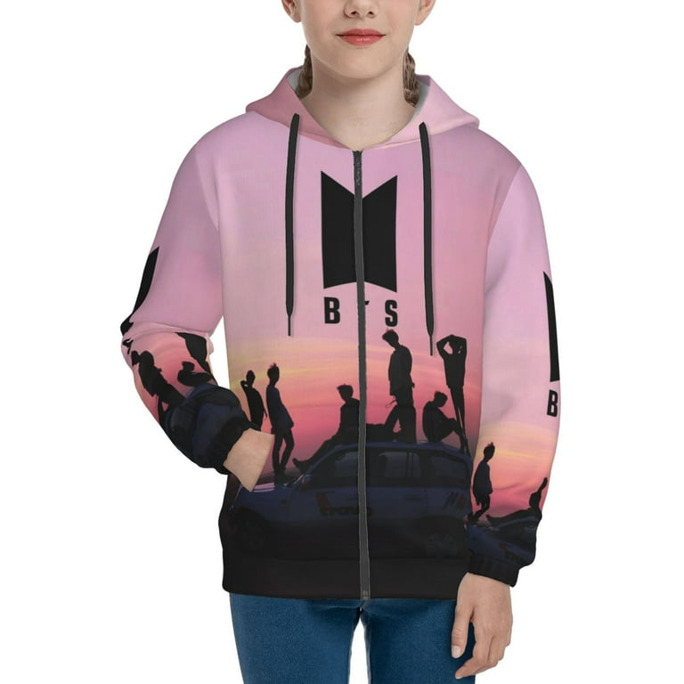 Kpop BTS Hoodie 3D Print Pullover Hooded Long Sleeve Sweatshirts