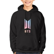 Kpop BTS Hoodie 3D Print Pullover Hooded Long Sleeve Sweatshirts Tops Blouse with Pocket for Boys Girls M