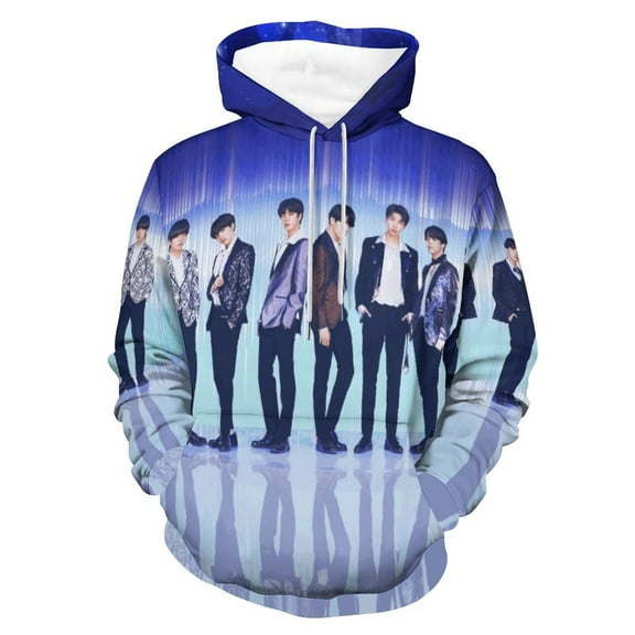 Kpop BTS Hoodie Unisex 3d Novelty Hoodies Graphic Hoodies Pullover Sweatshirts For Men Women Teen 2XL