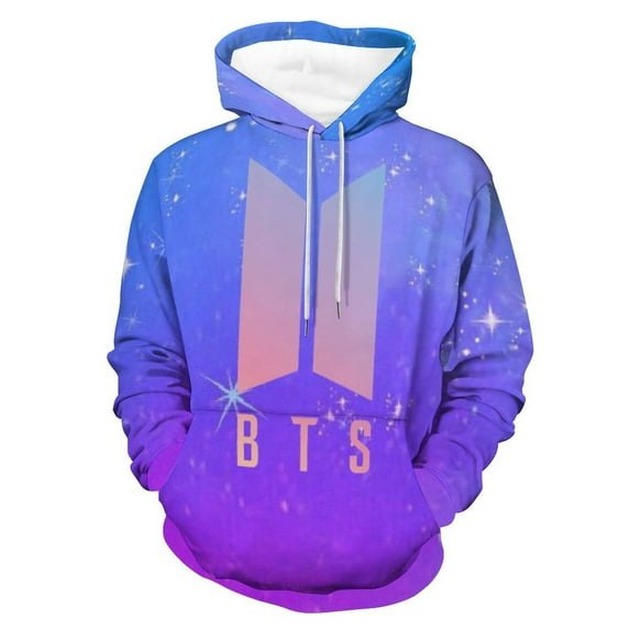 Kpop BTS Hoodie Unisex 3d Novelty Hoodies Graphic Hoodies Pullover Sweatshirts For Men Women Teen L