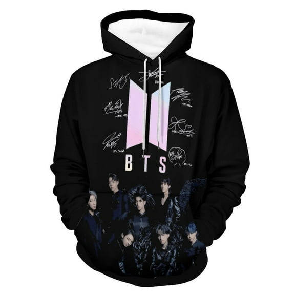 Kpop BTS Hoodie Unisex 3d Novelty Hoodies Graphic Hoodies Pullover Sweatshirts For Men Women Teen M