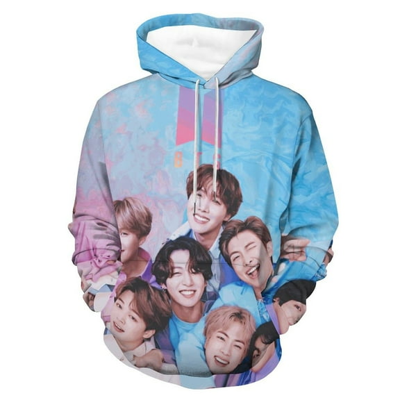 Kpop BTS Hoodie Unisex 3d Novelty Hoodies Graphic Hoodies Pullover Sweatshirts For Men Women Teen S