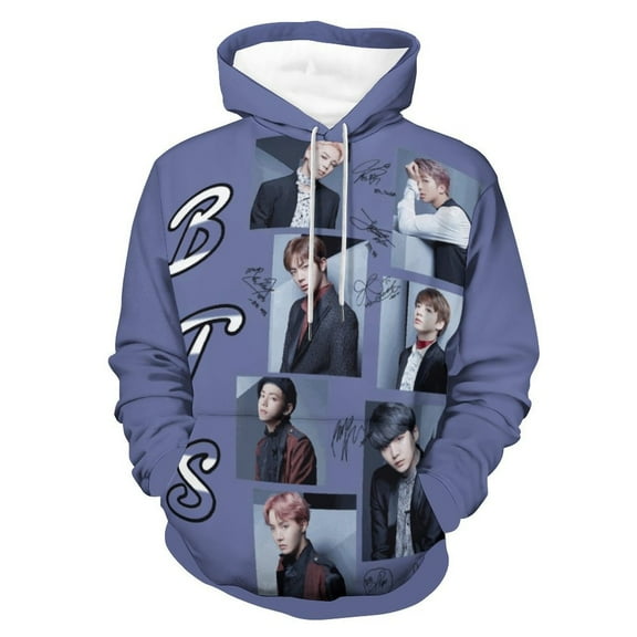 Kpop BTS Hoodie Unisex 3d Novelty Hoodies Graphic Hoodies Pullover Sweatshirts For Men Women Teen XL
