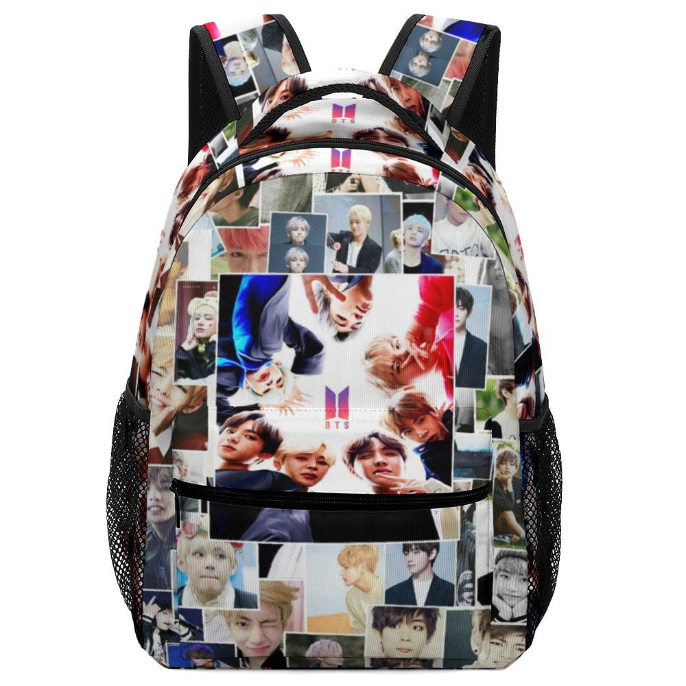 Kpop BTS Kid School Backpack Bookbag Casual Daypack Travel Backpacks for Boys Girls