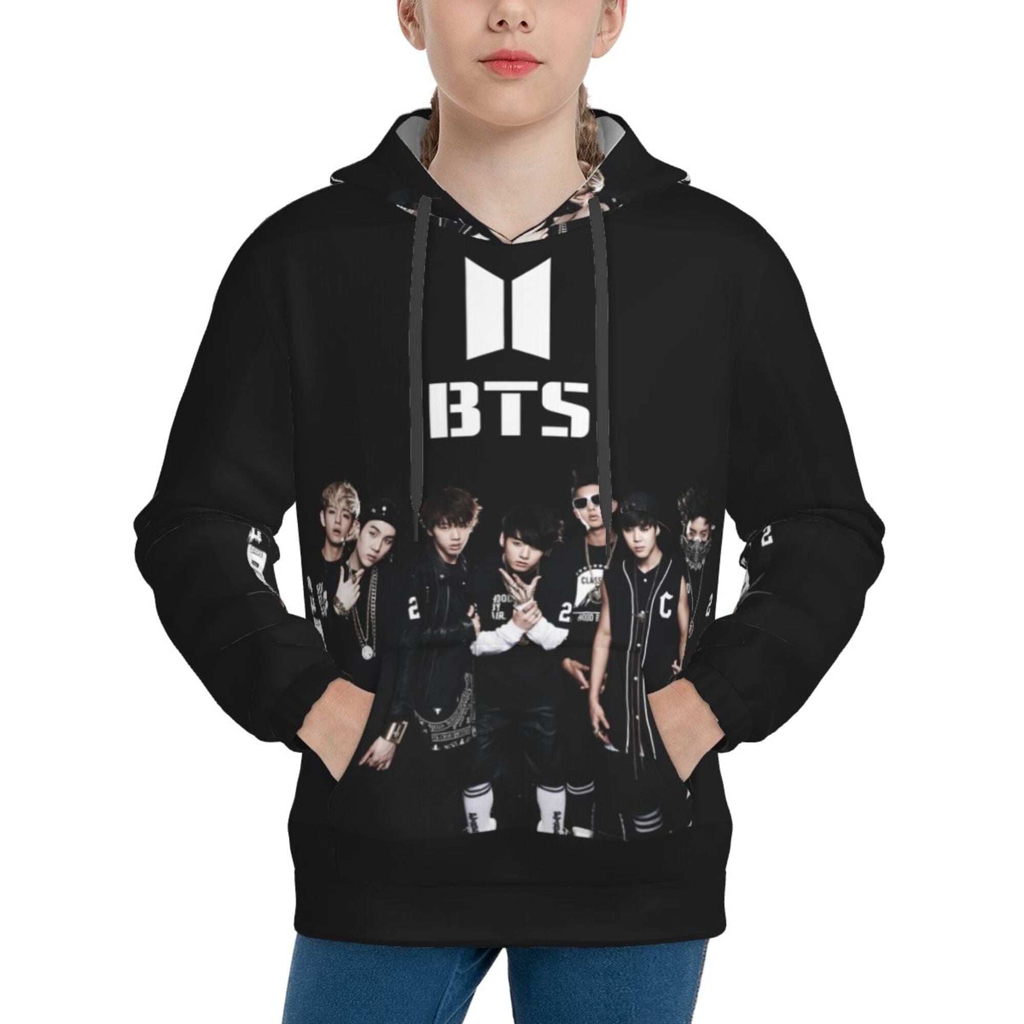Kpop BTS Kids' Hoodie 3d Print Sweatshirt Soft Pullover Hooded
