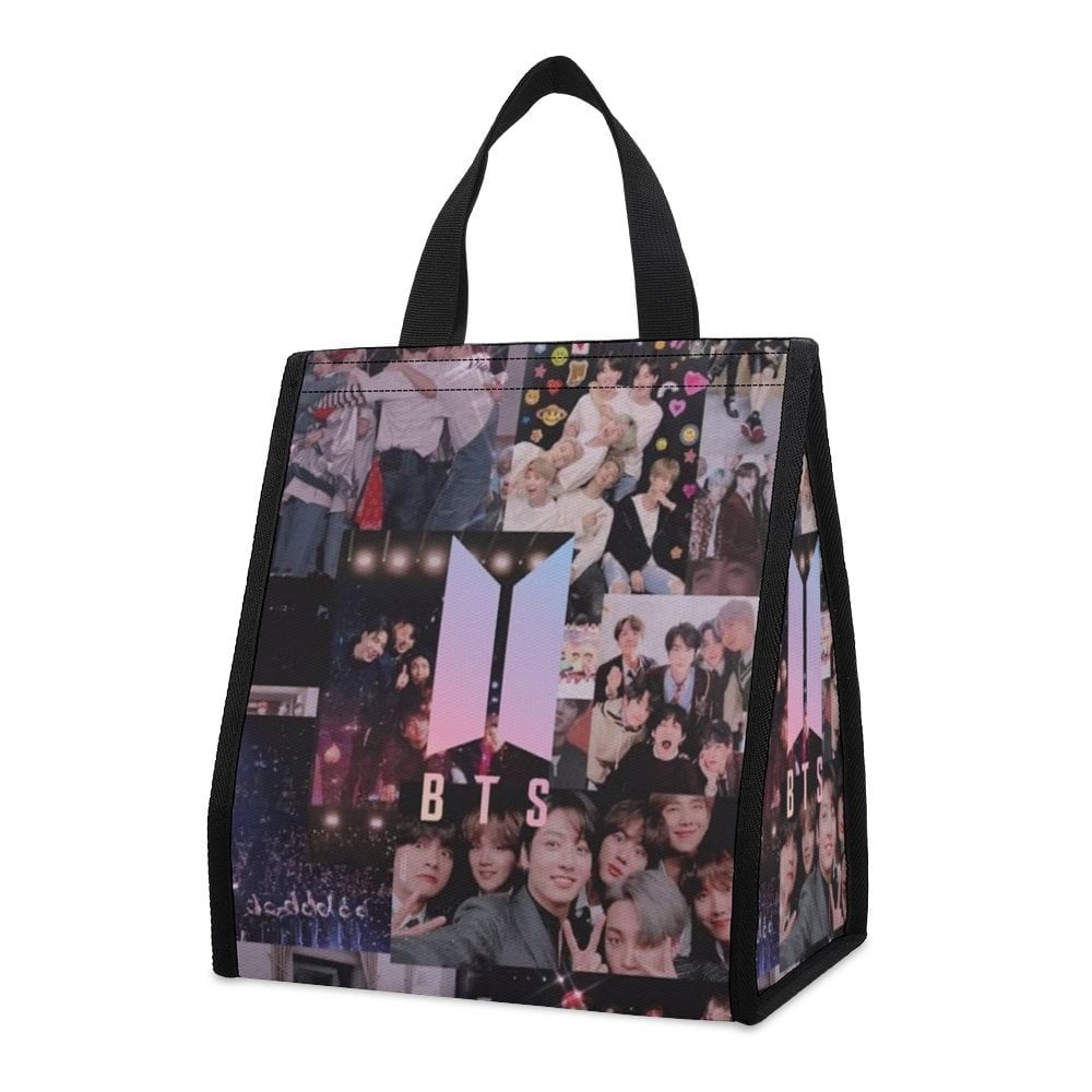 Kpop BTS Lunch Bag, Insulated Lunch Bag for Women Men Lunch Box ...