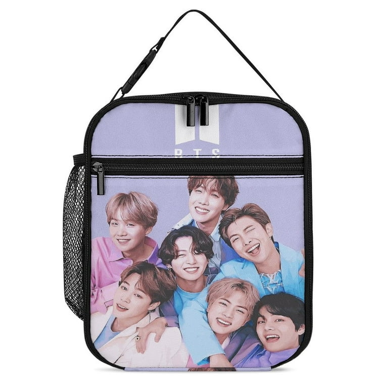 Kpop BTS Lunch Bag, Insulated Lunch Bag for Women Men Lunch Box