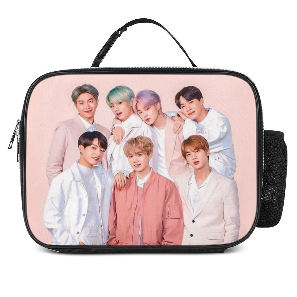 Kpop BTS Lunch Bag, Insulated Lunch Bag for Women Men Lunch Box ...