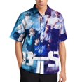 thumbnail image 1 of Kpop BTS Men's Hawaiian Shirts Short Sleeve Button Down Casual Shirts Summer Tropical Aloha Beach Shirts, 1 of 7
