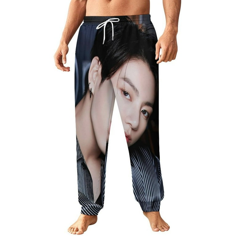 Kpop BTS Mens Joggers Sweatpants 3D Print Pants Novelty