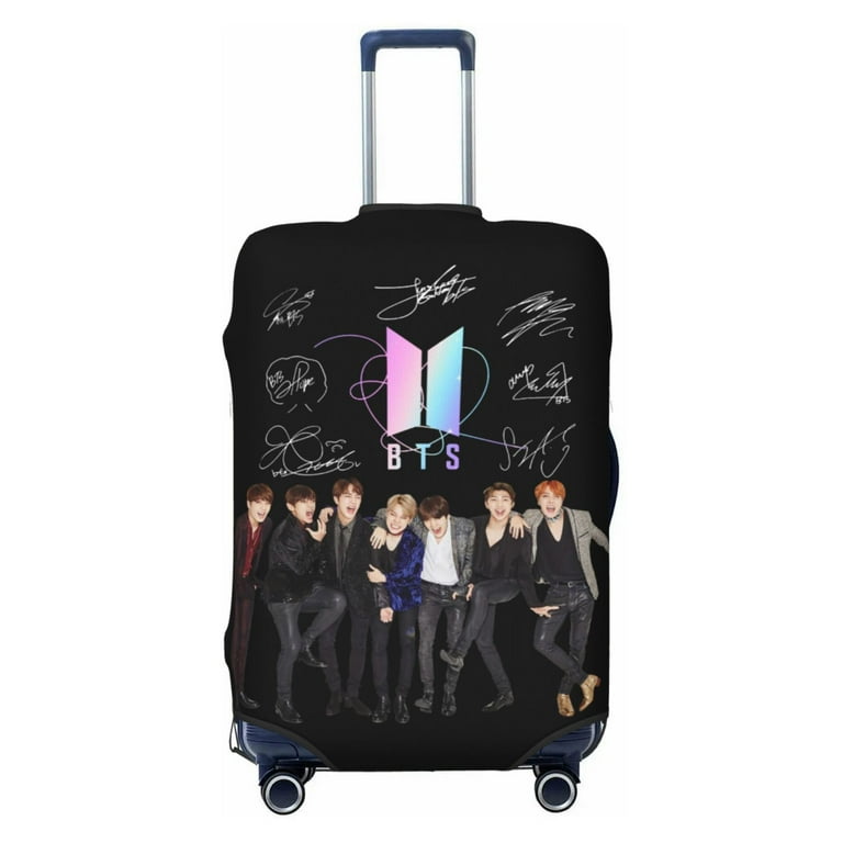 BTS♡V✰JUNG KOOK♡ケース Kpop BTS Travel Luggage Cover, Colorful Suitcase Luggage Protector