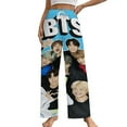 thumbnail image 1 of Kpop BTS Womens Comfy Pajama PJ Pants Lounge Pants Sleepwear Drawstring PJ Bottoms Pants, 1 of 7