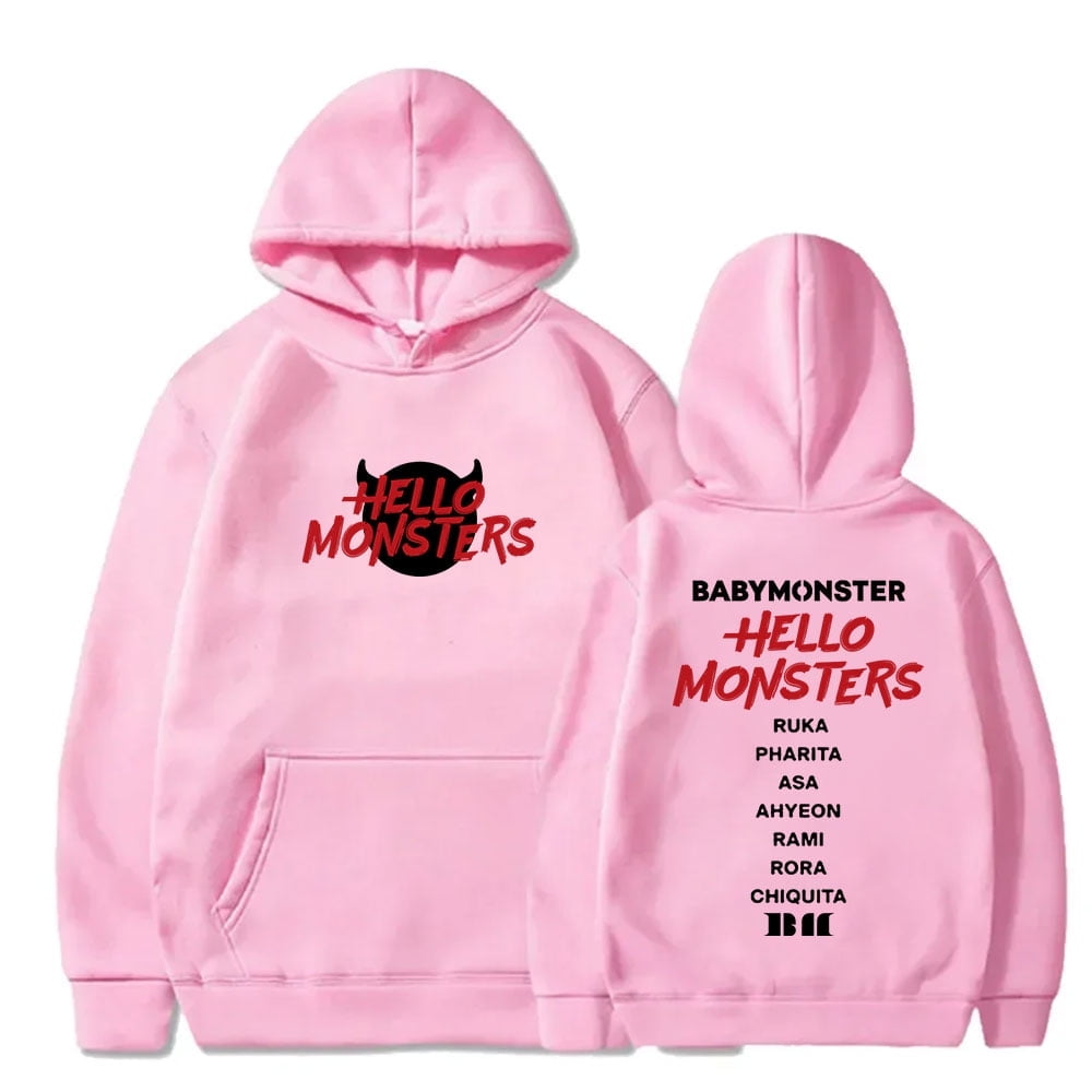 BABYMONSTER スウェット 上下セット HOODIE Mサイズ Babymonster Hoodie Sweatshirt Fashion Man Women Printing