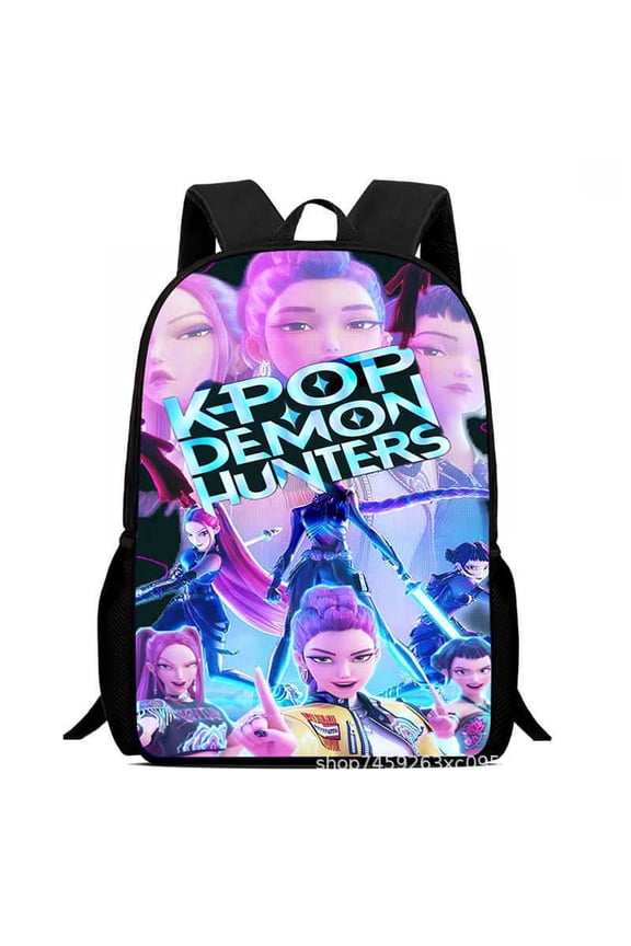 Kpop Backpack, lightweight and durable laptop bag, 3D printed everyday backpack, multi-pocket design, stylish shoulder backpack.