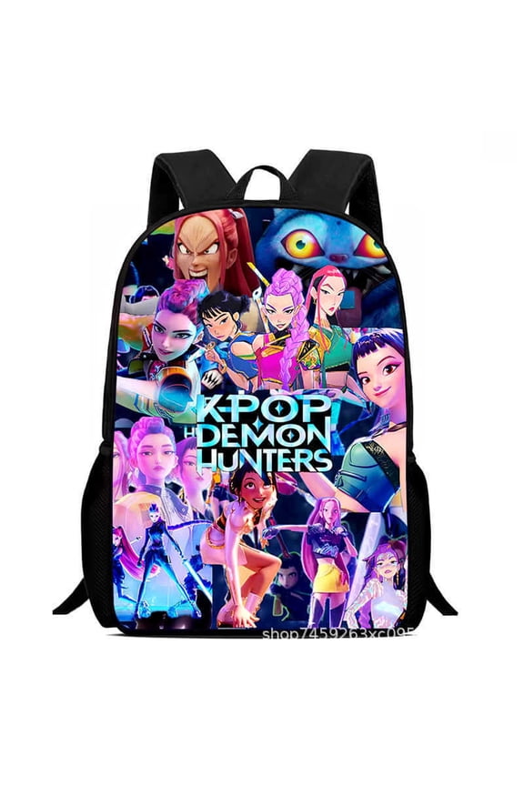 Kpop Backpack, lightweight and durable laptop bag, 3D printed everyday backpack, multi-pocket design, stylish shoulder backpack.