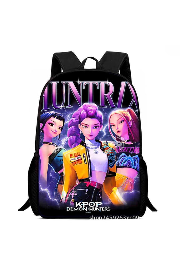 Kpop Backpack, lightweight and durable laptop bag, 3D printed everyday backpack, multi-pocket design, stylish shoulder backpack.