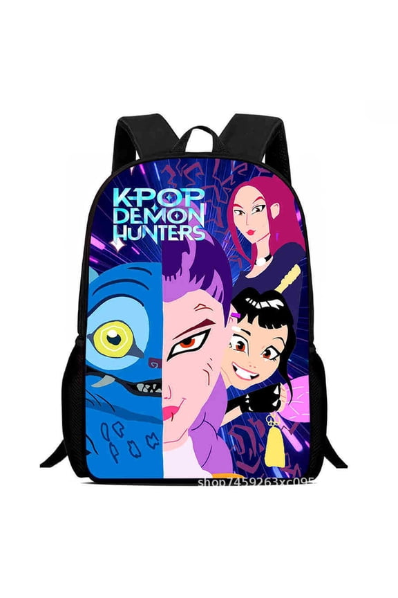 Kpop Backpack, lightweight and durable laptop bag, 3D printed everyday backpack, multi-pocket design, stylish shoulder backpack.