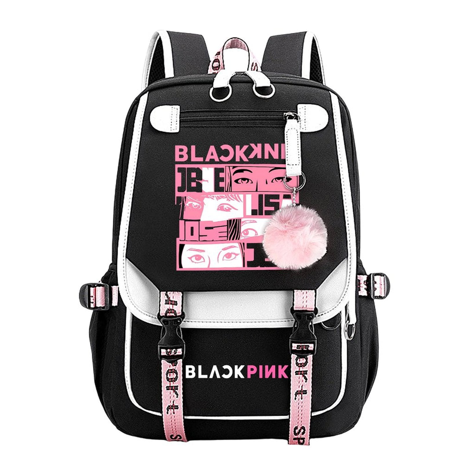 Kpop Blackpink Merch Backpack Schoolbag Casual Travel Laptop