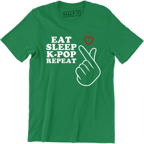 Kpop Boys Eat Sleep Kpop Repeat Men's Kdrama Korean T-Shirt
