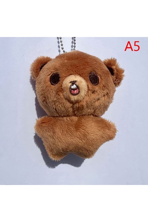 Kpop Cartoon Cheetah Lee Doyoung Mark Same Plush Keyrings Q Styles Mini Gomdo Lee Taeyong Keychains Key Rings Bag Pendants