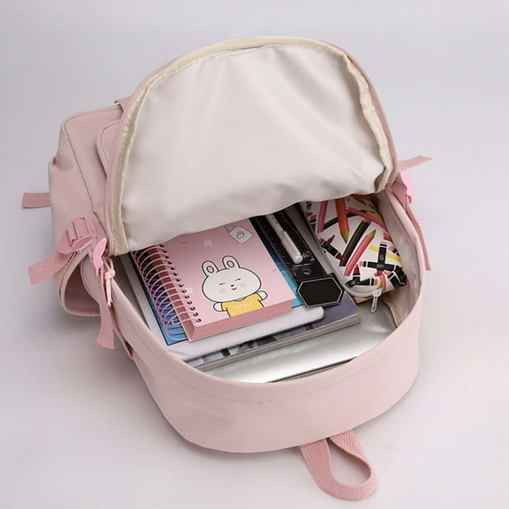 Kpop Demon Hunters Backpack, Back to School Bag, Bookbag for Women Mens Travel Backpack,Kpop Demon Hunters Merch Supplies for Fans(Pink)
