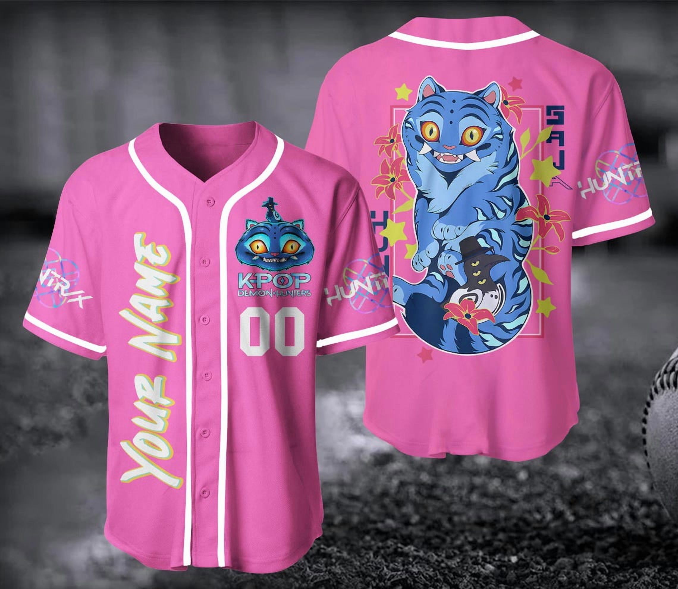 Pyjama Fille 2 Pièces Officiel K-Pop Demon Hunters - T-shirt + Short, Tailles 5-14 Ans - Cadeau Fan Anime