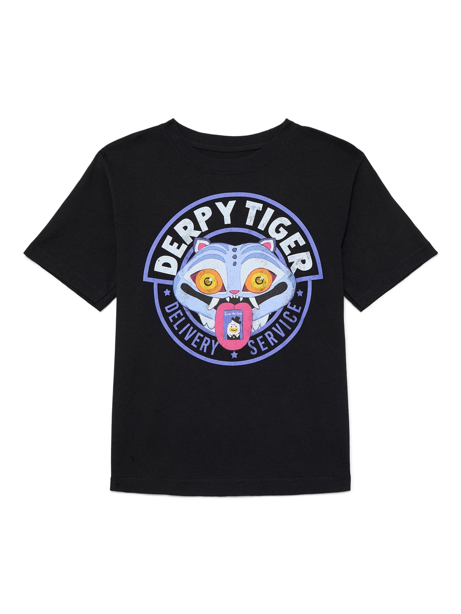KPop Demon Hunters Boys Graphic Tee with Short Sleeves, Sizes XS-2XL