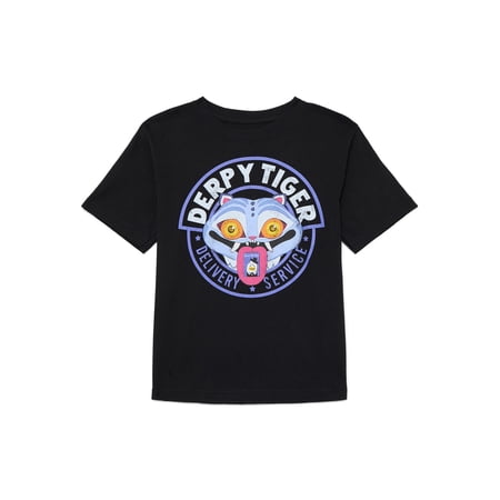 KPop Demon Hunters Boys Graphic Tee with Short Sleeves, Sizes XS-2XL