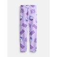thumbnail image 1 of KPop Demon Hunters Girls' Huntrix Icon Graphic Leggings, Sizes 4-16, 1 of 9
