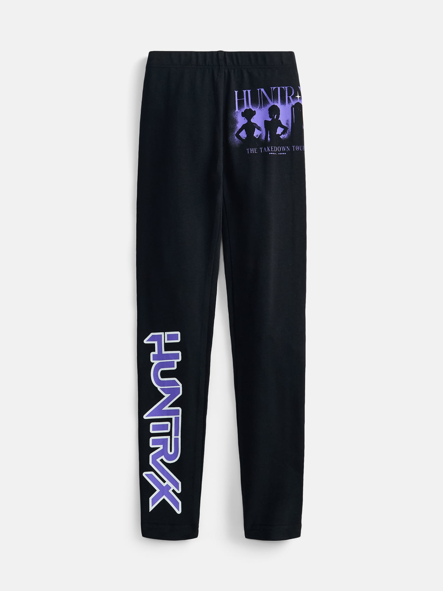 KPop Demon Hunters Girls' The Takedown Tour Graphic Leggings, Sizes 4-16
