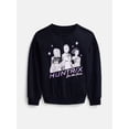 thumbnail image 1 of KPop Demon Hunters Girls Huntrix Glowing Graphic Sweatshirt, Sizes 4-16, 1 of 10