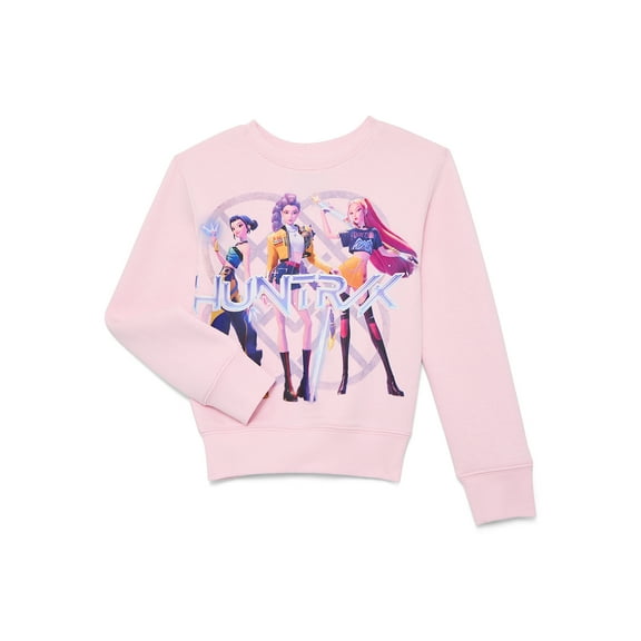 Netflix KPop Demon Hunters Girls Graphic Fleece Sweatshirt, Sizes XS-XL