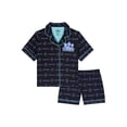 thumbnail image 1 of Kpop Demon Hunters Girls Button Front Top and Shorts Pajama Set, 2-Piece, Sizes 6-12, 1 of 3
