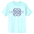 thumbnail image 1 of Kpop Demon Hunters Huntrix Logo on Celadon Long Sleeve Adult T Shirt-Large, 1 of 5