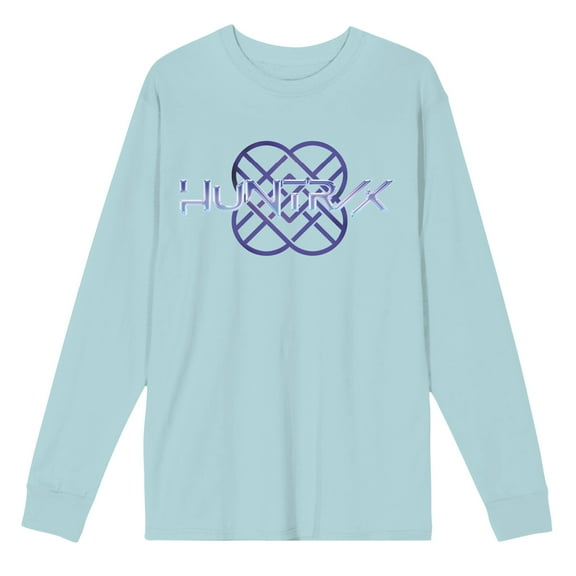 Kpop Demon Hunters Huntrix Logo on Celadon Short Sleeve Adult T Shirt-Small