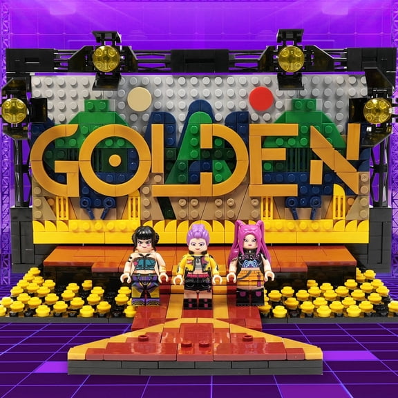 K pop Movie GOLDEN Stage MOC Building Set 509pcs