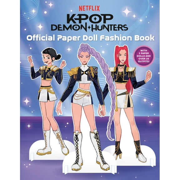 Kpop Demon Hunters Official Paper Doll Fashion Book, (Paperback)