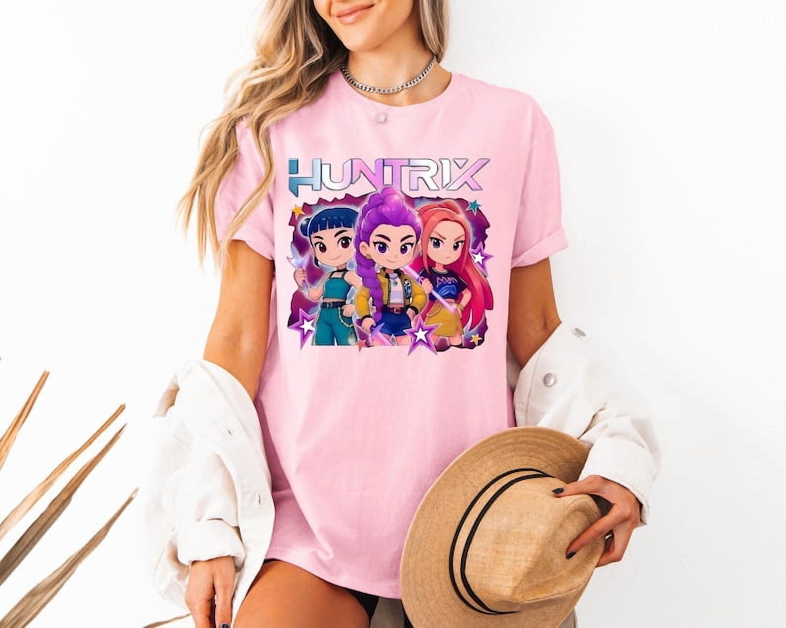 Kpop Demon Hunters Shirt, Huntrix Girl T-Shirt, Kpop idol group Shirt ...