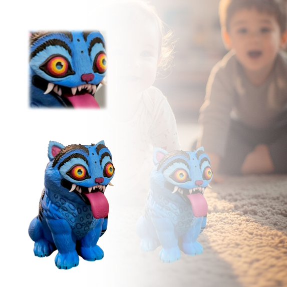 Kpop Demon Hunters Tiger Figure, 5.9 Inches 3D Printing Tiger Toys ...