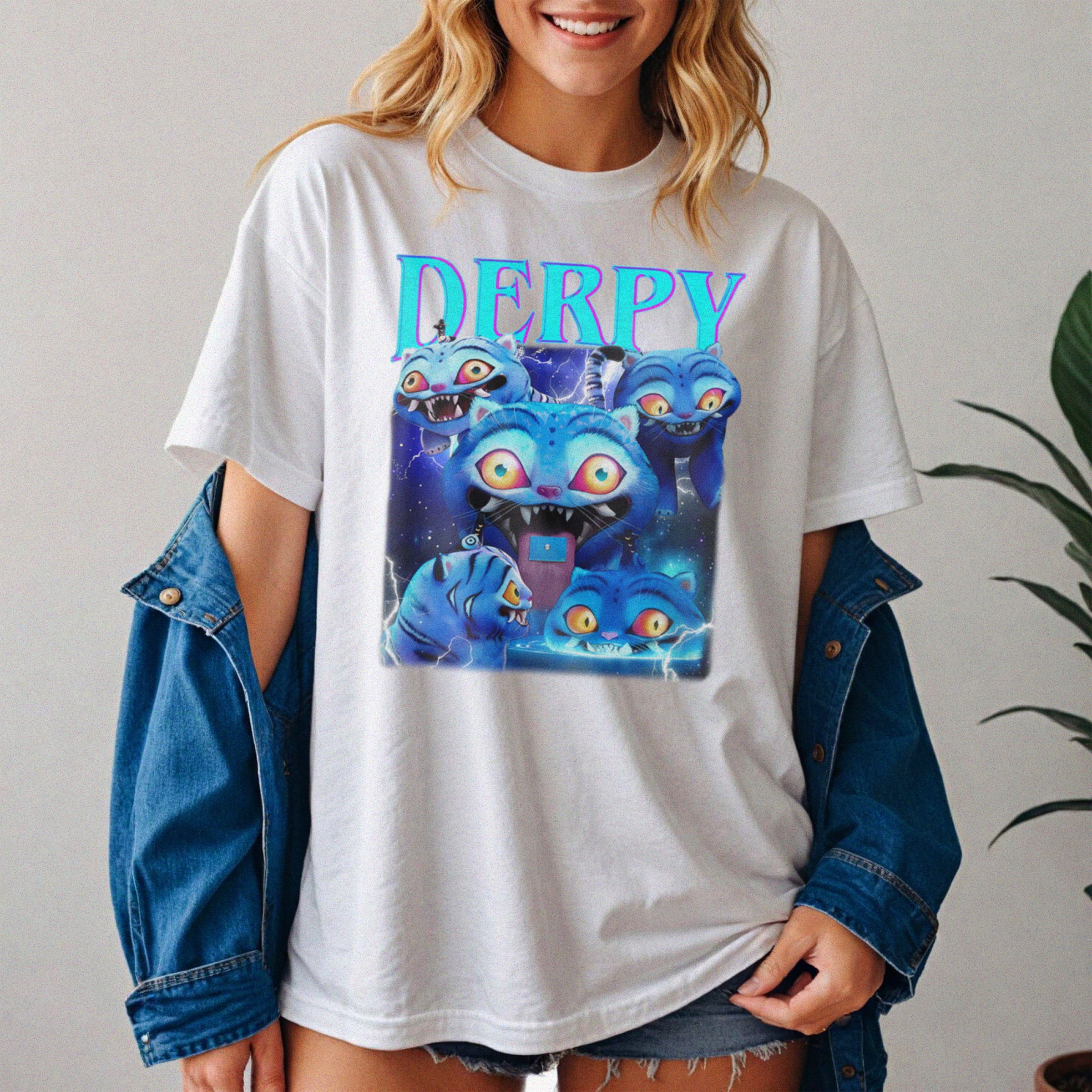 Lustiges T-Shirt Hunters Tiger Fan - Weiches Shirt Mit Druck Derpy