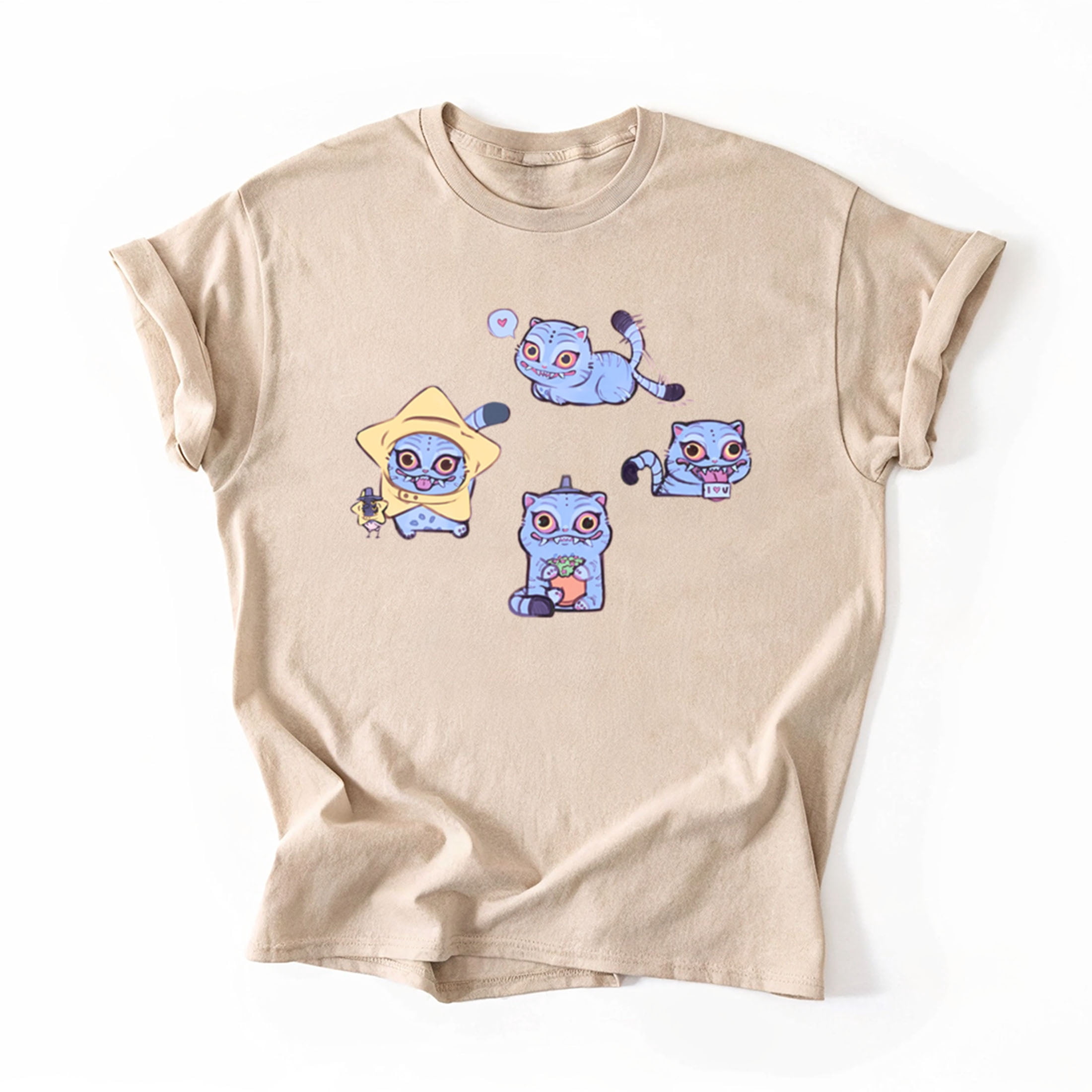 T-shirt Femme 'Hunters Tiger Fan Derpy' - Design Original, Impression Qualité, Tissu Doux - Lavable 30°C